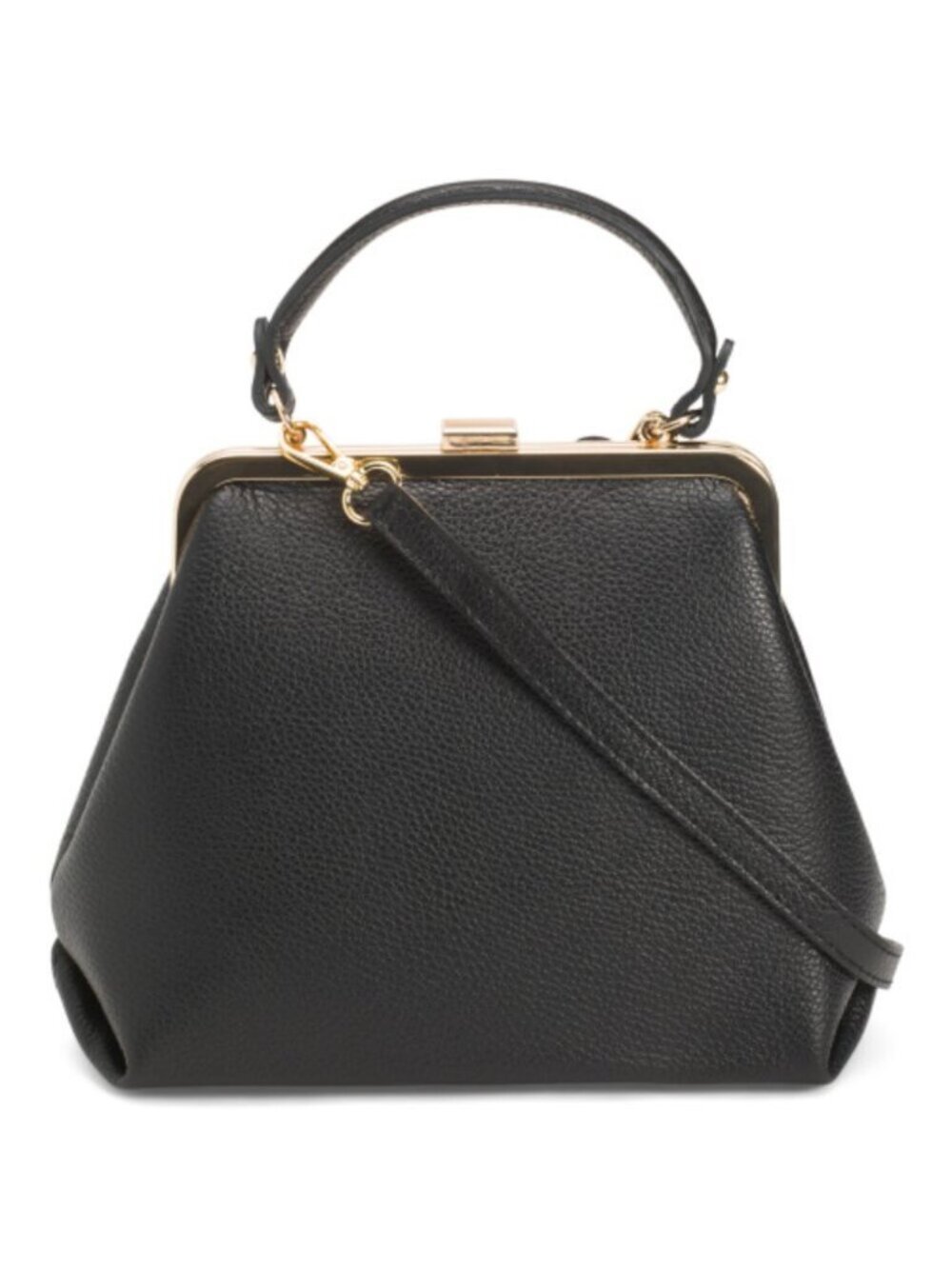 PERSAMAN NEW YORK Made In Italy Leather Clasp Satchel